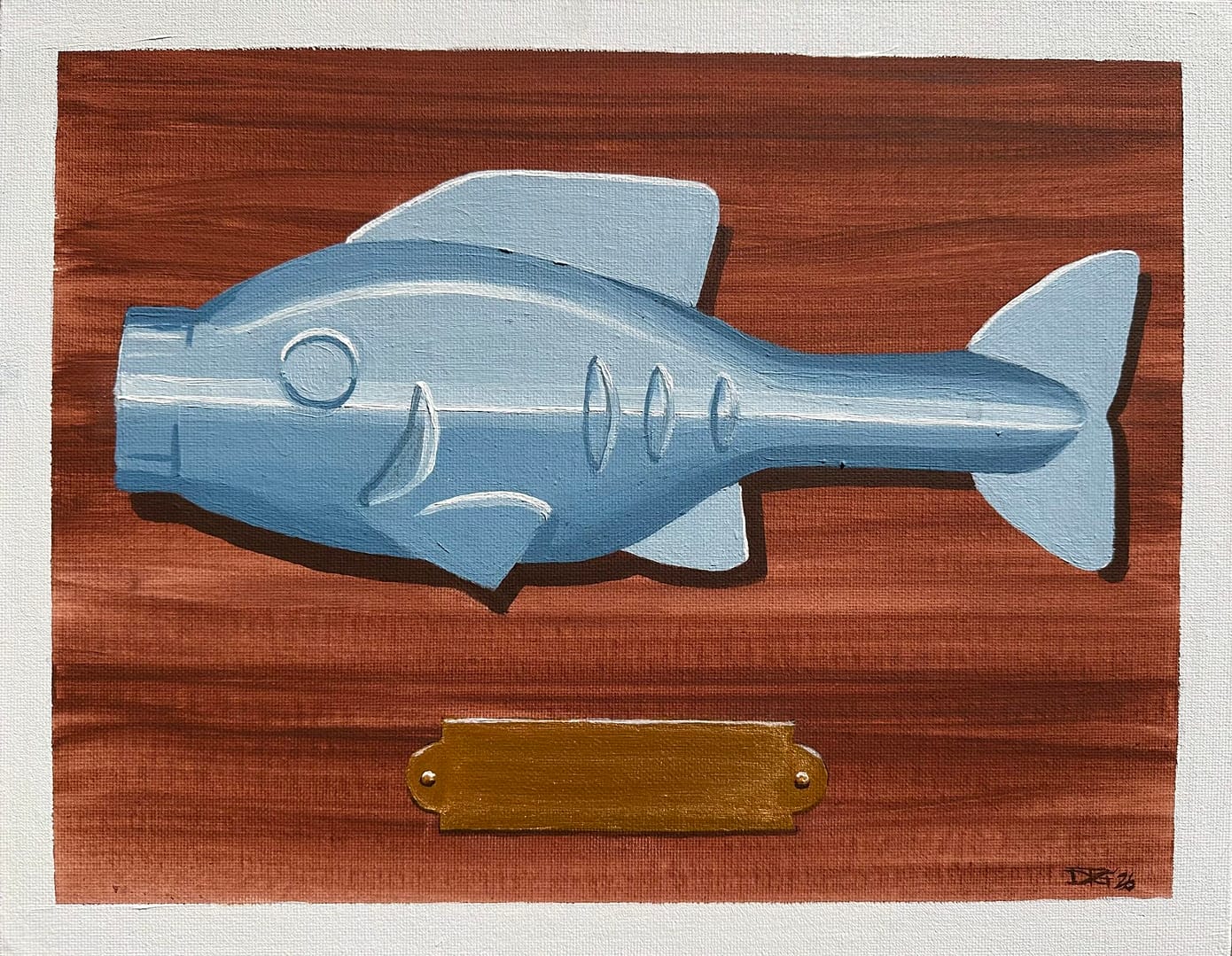 Mounted LEGO Fish #15